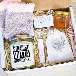 Straight Outta Surgery Post Surgery Gift Box Get Well Soon Gift Speedy Recovery Cozy Gift Box