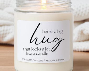 Sending Hugs Candle, Gift Box Option, Get Well Soon Thinking of You