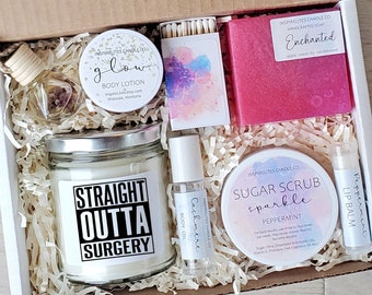 Straight Outta Surgery Post Surgery Get Well Soon Spa Gift Set Speedy Recovery Gift Box Cozy Care Package For Her