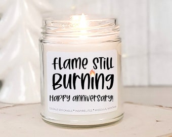 Anniversary Gift For Husband Wife Flame Still Burning Happy Anniversary Gift Gift For Wife Husband Anniversary Candle Romantic Gifts For Her