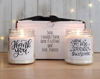 Thank You Gift Box, Appreciation Gift, You Are Awesome Candle Gift, Gift for Best Friend, Gift for Teacher, You Are Awesome