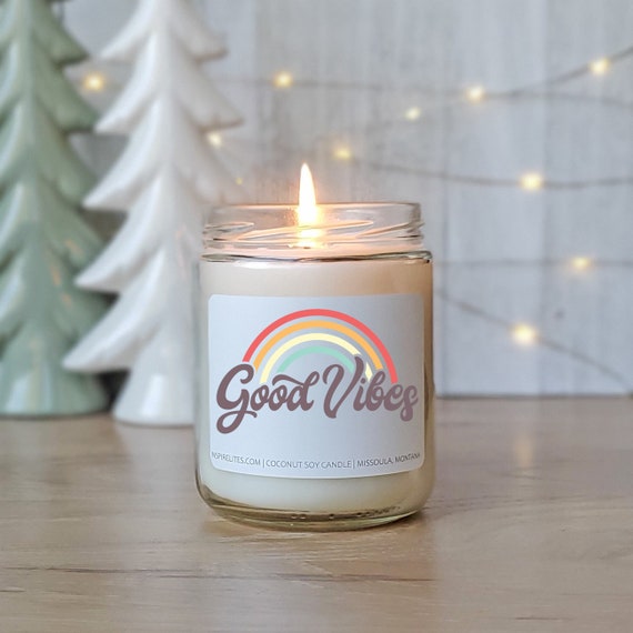 Good Vibes Candle Gift Good Vibes Only Birthday Gift for Her Etsy
