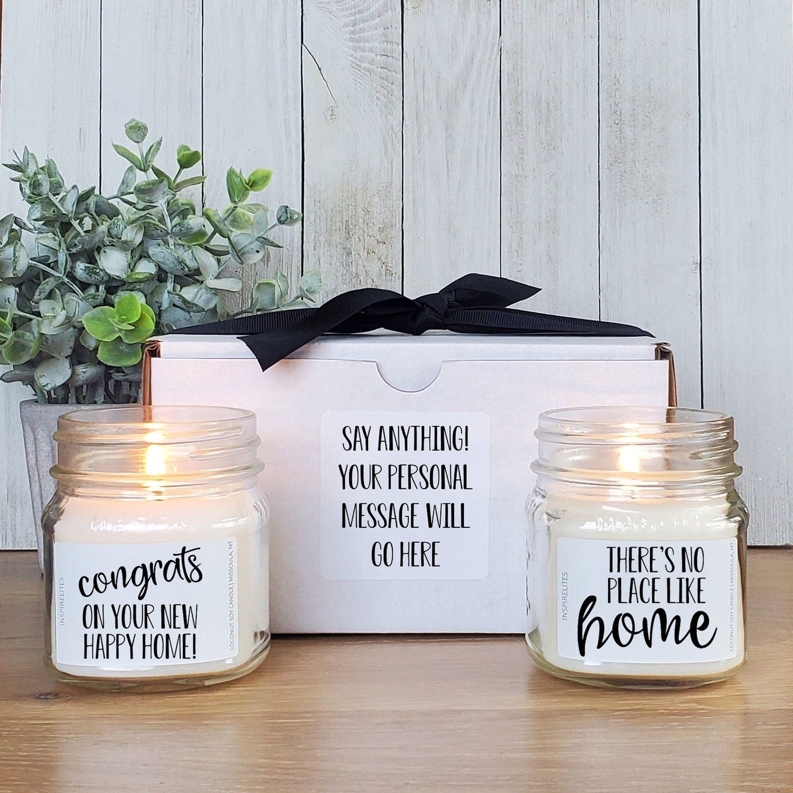 New Home Gift Housewarming Candle Gift Box Realtor Closing Etsy