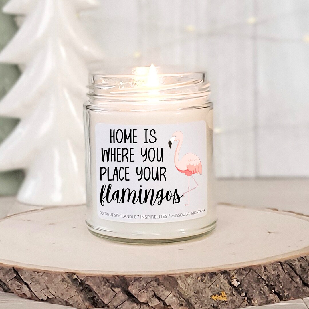 Housewarming Gift New Home Candle Flamingo Candle Decor Flamingo Gift