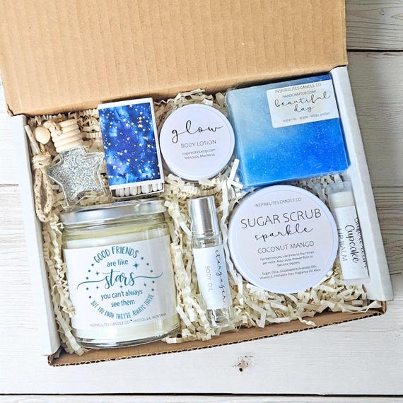 Good Friends Are Like Stars, Birthday Gift For Best Friend, Long Distance Spa Gift Box For Her, Thinking of You Gift Box, Best Gifts For Her