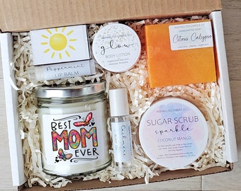 Mothers Day Gift Box, Care Package For Mom, Birthday Candle Gift For Mom, Happy Birthday Gift Box, Custom Gift Box, Mom Gift