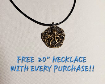 BEAUTIFUL BRONZE Atocha Pirate Treasure Necklace With Octopus Charm and Free Necklace !!Buy 2 Get 1 Free!! FREE shipping on all orders!!!!