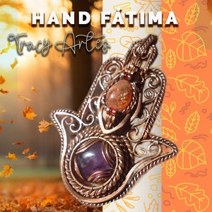 HAMSA Tutorial - Hand of Fatima Wire wrapped Tutorial wire weave jewelry Tutorial Wire work Tutorial TracyArtes Filigree