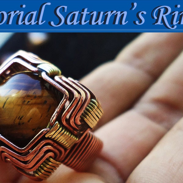 Saturns Ring Tutorial - Tracy Artes - Rings- Spiral - Hand made Tutorial - Wire wrapped Tutorial - Filigree - Jewelry DYE