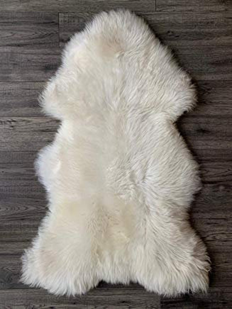 Baby Sheepskin Rug Small Sheep Fur Rug Ivory White 2.5 ft X Etsy