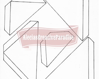 Op de afbeelding: Een zwart-witte lijntekening van een geometrische vorm, die lijkt op een gestileerde letter Z. De vorm bestaat uit vier driehoeken, waarbij de bovenste twee driehoeken overlappen met de onderste twee driehoeken.