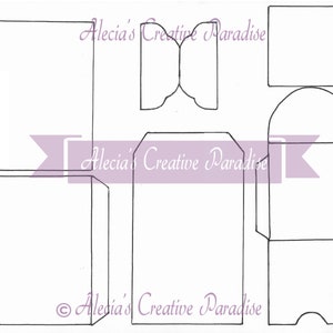 Modelos Digitais para Junk Journals e Mini Álbuns! Bolso flip tag com envelope, cabides sobre a página, vários bolsos com inserções