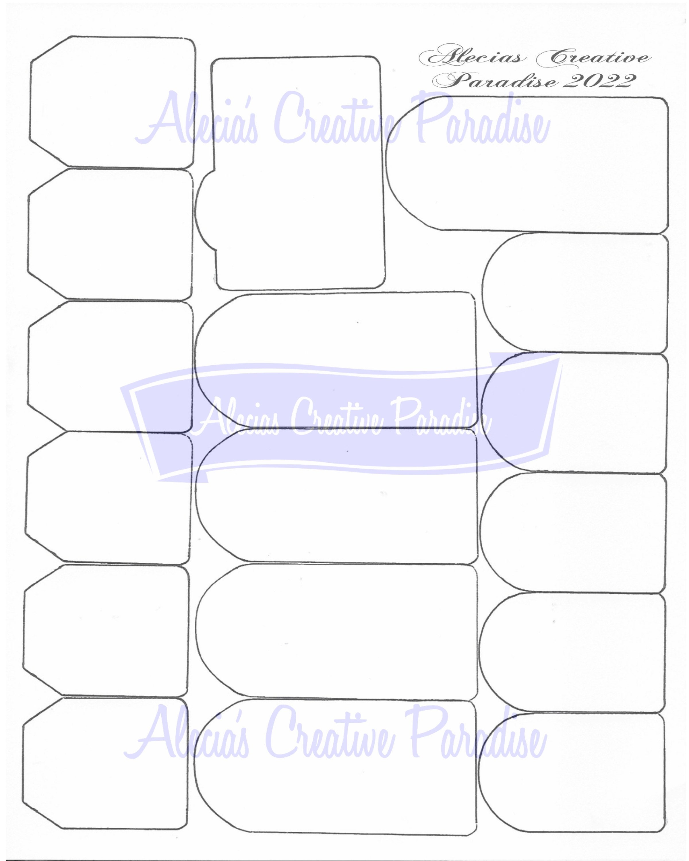 Digital Junk Journal Templates With Loaded Pocket, Triangle