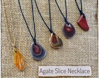 Agate Slice Necklace