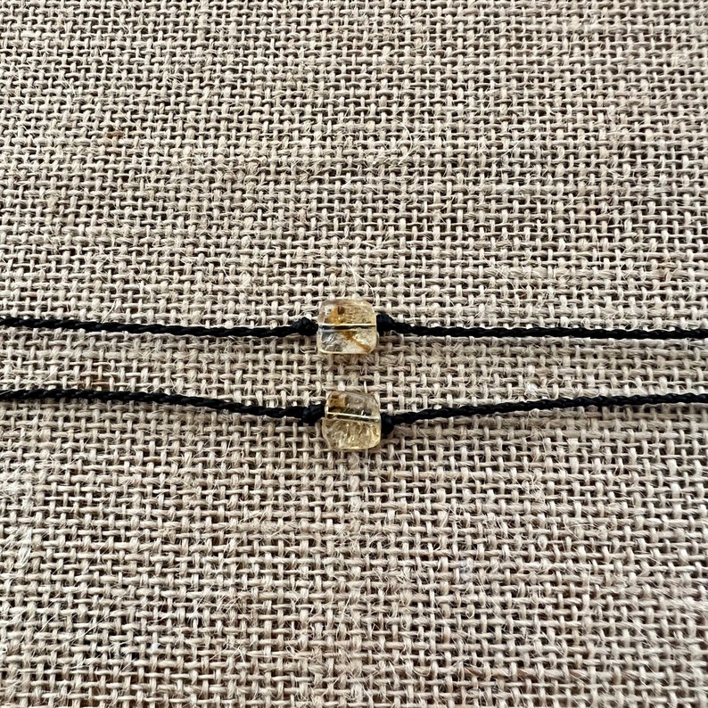 Citrine Anklet Self-tie image 8