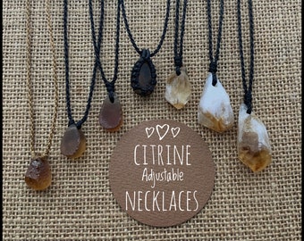 Citrine Crystal Necklace