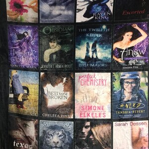 Favorite Book Blanket- favorite Author-customize with your favorite books- perfect gift for avid reader-cozy book blanket- full customizable
