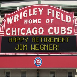 Personalized Wrigley Field Chicago Cubs Sign Canvas Print