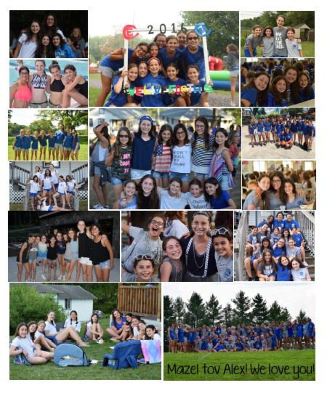 Camp Photo Blanket Summer Camp Keepsakebat Mitzvah Gift Sleepaway Camp