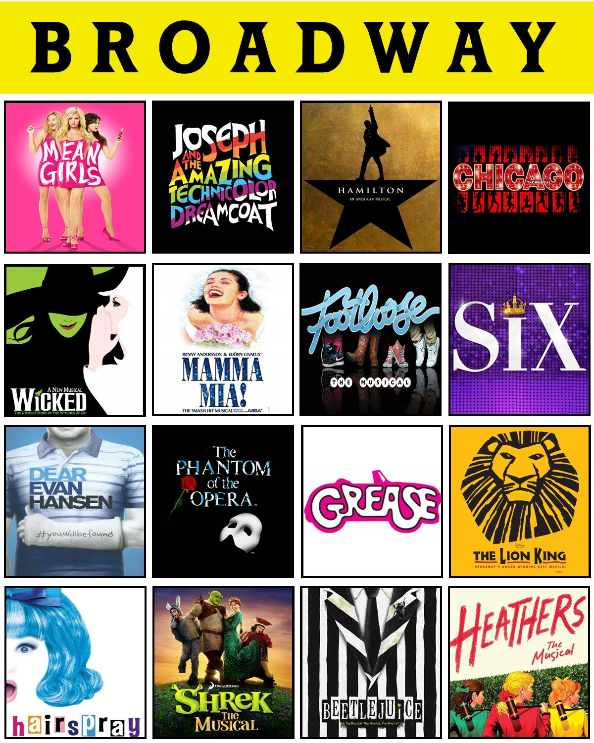 Broadway Musical Theatre Art Custom Broadway Marquee Art Etsy Hong Kong