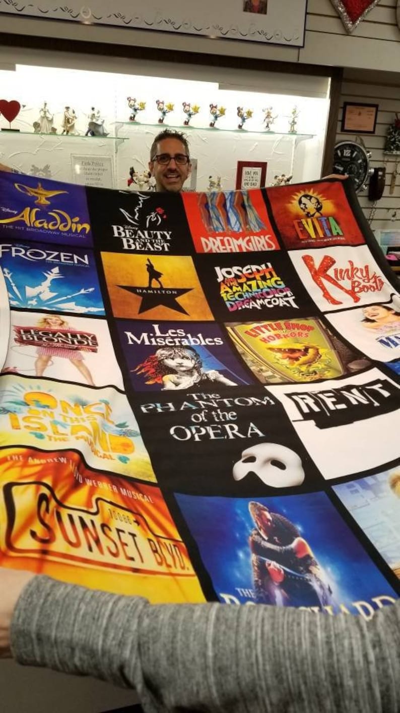 Custom Musical Theater Fan Blanket Customize With Your Etsy UK