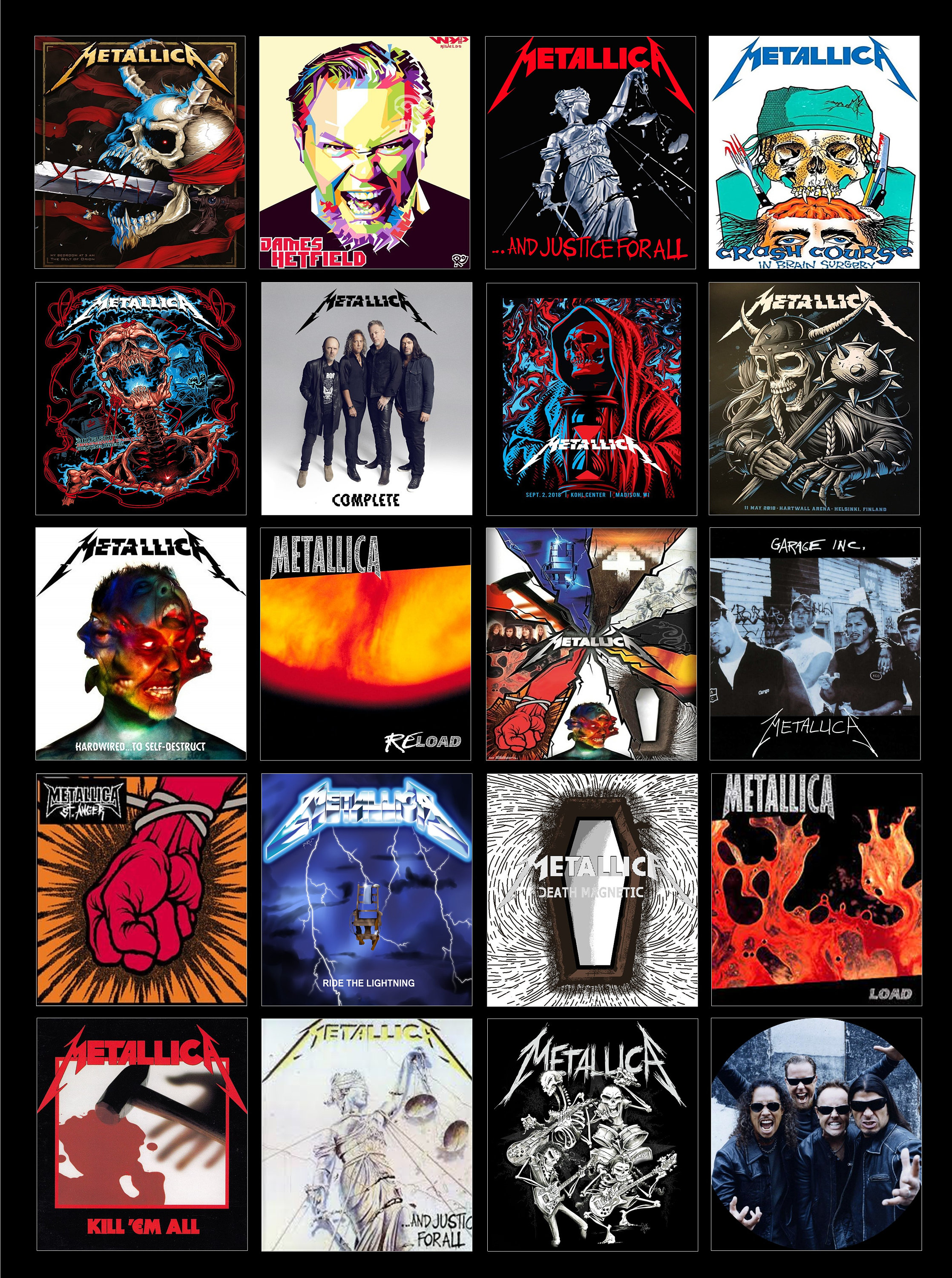 Metallica Album Logos metallica-album-logos