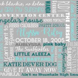 Custom Word Blanket- Company Anniversary Present- Corporate Gift- Custom Word Cloud Blanket- Milestone - Personalized Blanket- Plush Blanket