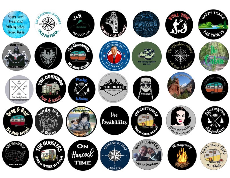 Custom Design RV Tire Cover Custom Personalized RV Spare Tire Etsy