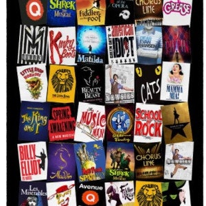 Custom Broadway Musical Theater Fan Blanket- Customize With Favorite ...
