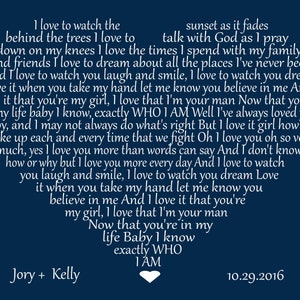 Custom Wedding Song, First Dance Lyrics, Anniversary Gift, Wedding Gift, Anniversary Gift, Personalized Gift for Wife, For Husband