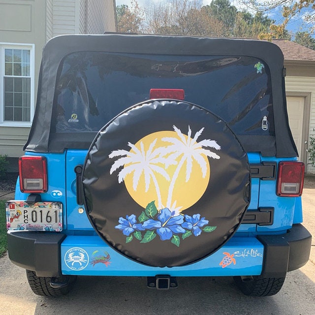 Picture on Spare Tire Cover Custom Jeep Spare Tire Cover Etsy