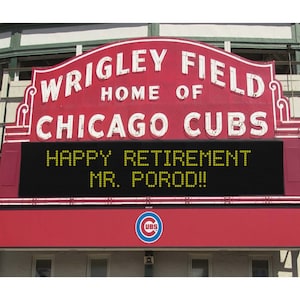 Personalized Wrigley Field Chicago Cubs Sign Canvas Print