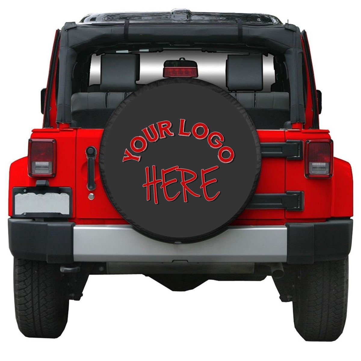 Logo Spare Tire Cover Custom Jeep Spare Tire Cover Your Logo - Etsy