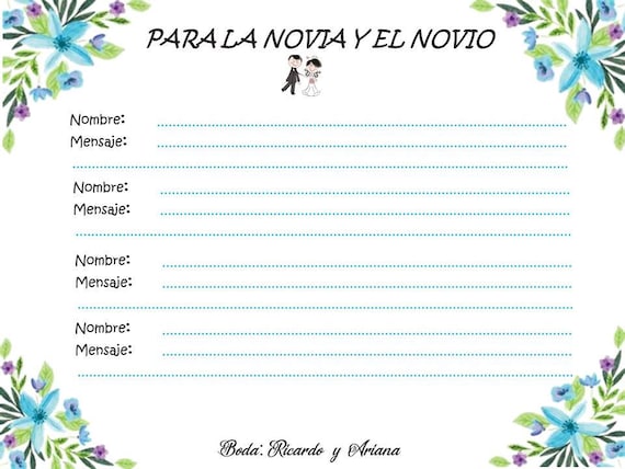 Puzle Firmas Boda