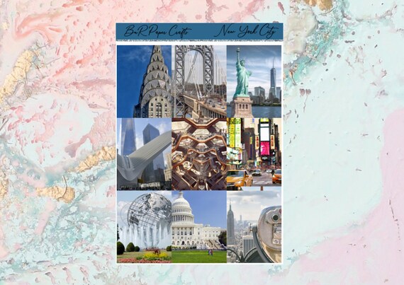 New York City Mini kit Standard VERTICAL PLANNER Stickers