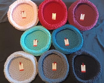 LARGE Crocheted Pet Bed - 8 COLORS AVAILABLE - Dog Bed, Cat Bed, Ferret Bed, Small Animal Bed, Pet Bed, Yarn Bed, Cozy Bed