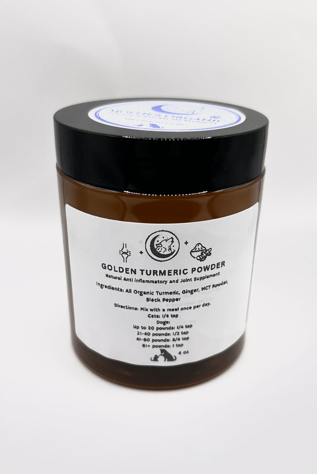 Golden Turmeric Powder for Dogs and Cats Golden Paste Anti Etsy