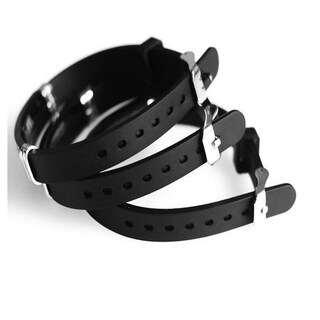 Braccialetto Personalizzato Per Lui Con Incisione 'A Mio Marito' - Silicone E Acciaio Inox - Nero Regolabile
