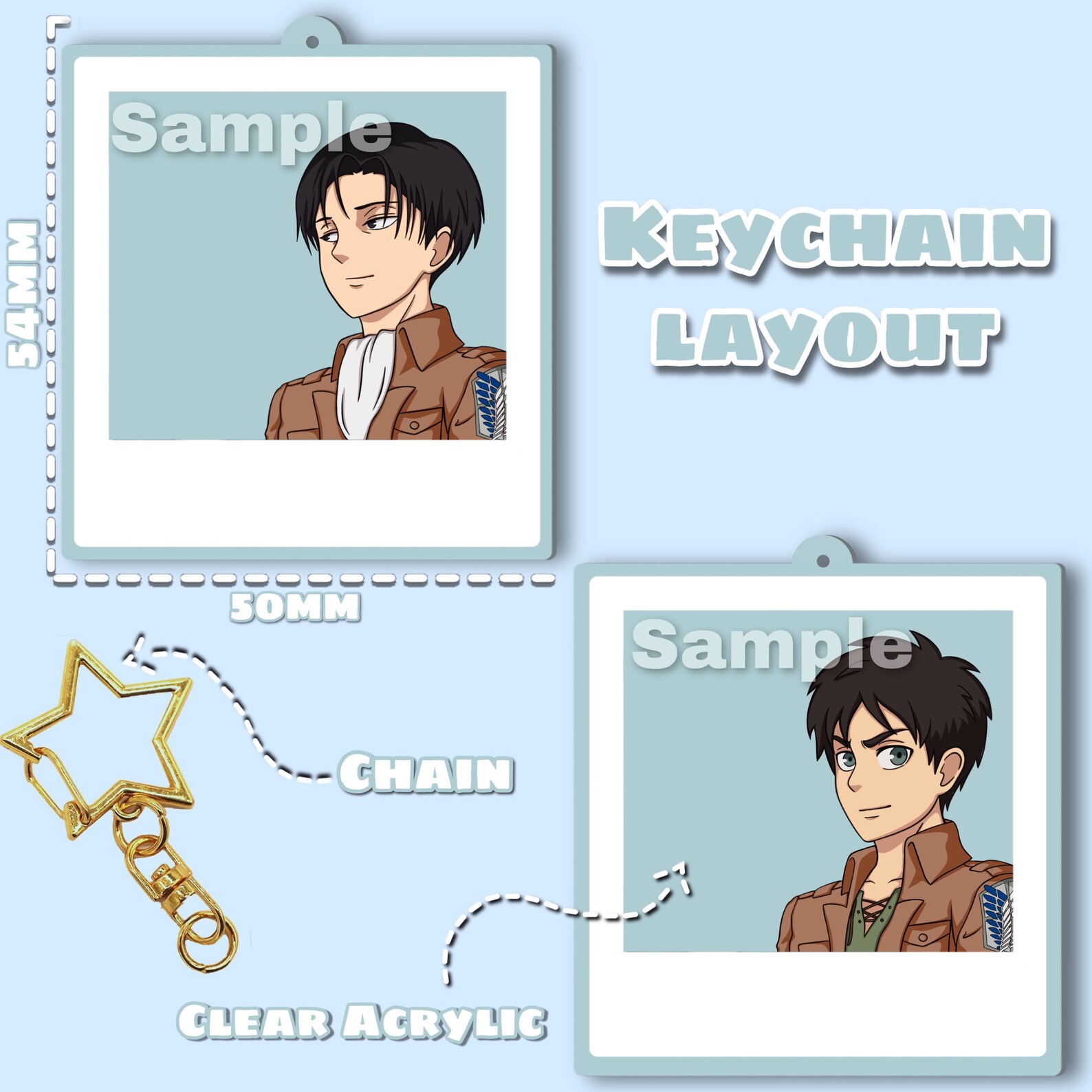 levi ackerman keychain