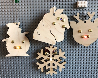 Laser Cut Light Up Ornaments - DIY STEM Kit