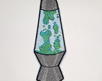 Lava Lamp Iron On Patch - Embroidered Patch - Backpack Patch - Iron On Patch - Patch Jacket