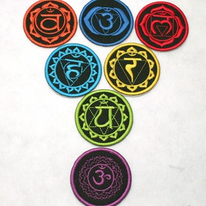 Chakra Patch Set Choose White or Black Chakra Energy