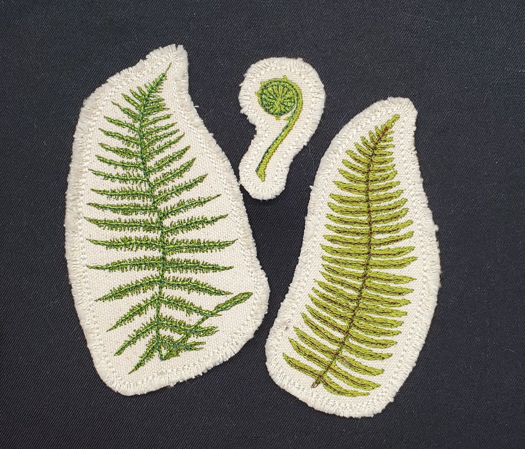 Forest Fern Embroidered Patch Set - Patch Jacket Collection - Patch for ...