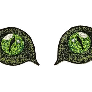 Lizard Eyes Iron On Patch - Embroidered Patch - Patch Jacket - Reptile Fan