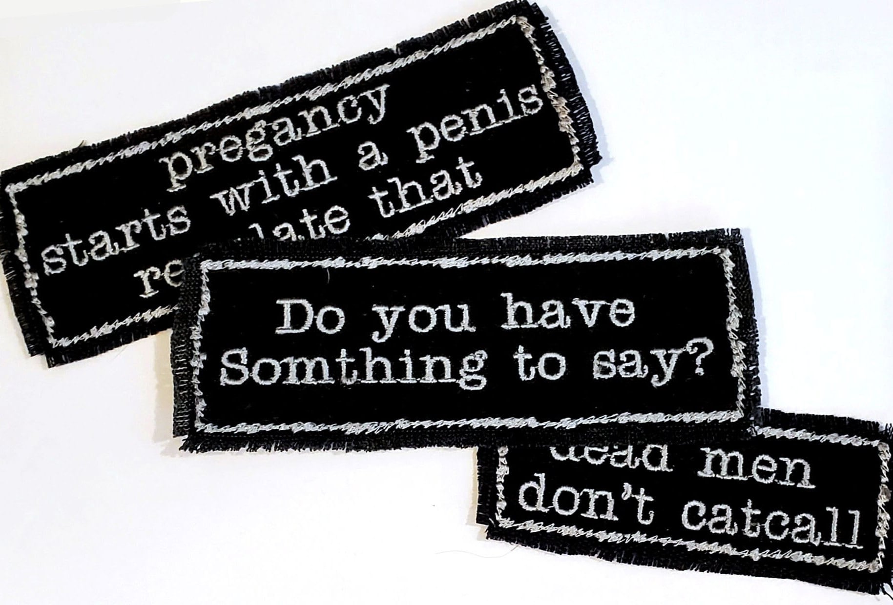 Extra words Custom Patch Your Words - Have something to say? Embroidered Patch - Canvas Patch - Make a statement