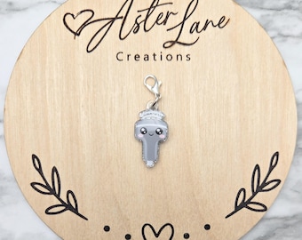 Badge Reel Charm, Ultra Sound Charm, Summer Charm, Sonographer Charm, Badge Charm, Clip On Charm, Cute Nurse Charm, Cute Ultra Sound Wand