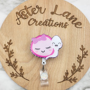 Fertility Doctor Badge Reel, Sperm Badge Reel, Cute Doctor Badge Reel, OB Badge Reel, Medical Badge Reel, Cute Egg and Sperm, Badge Reel