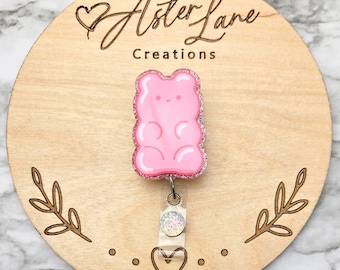 Gummy Bear Badge Reel, Food Badge Reel, Cute Badge Reel, Badge Reel, Cute Gummy , 90s Gift, Summer Badge Reel, Food Gift, Trendy Badge Reel