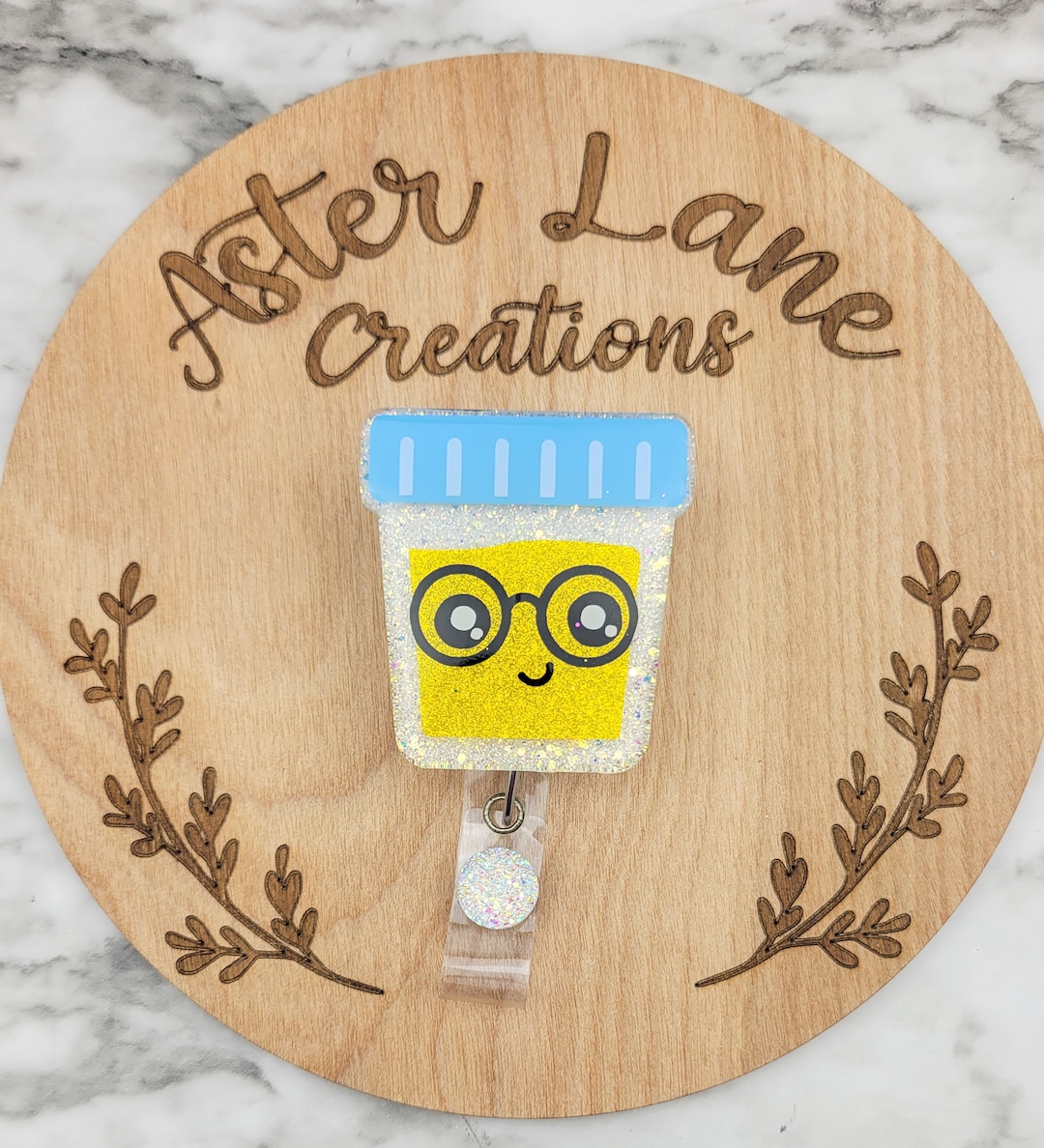 specimen-cup-badge-reel-cute-badge-reel-urine-badge-reel-urologist