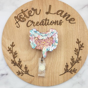 Intestines Badge Reel, Poop Badge Reel, Stomach Badge Reel, Cute Badge Reel, Glitter Badge Reel, Practical Gift, GI Badge Reel, GI Gift